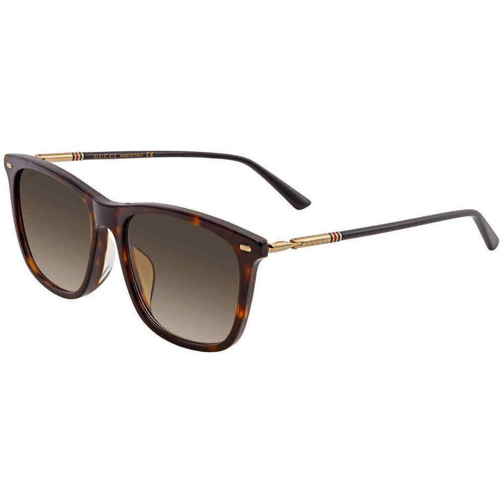 NEW Gucci Havana Square Unisex Sunglasses